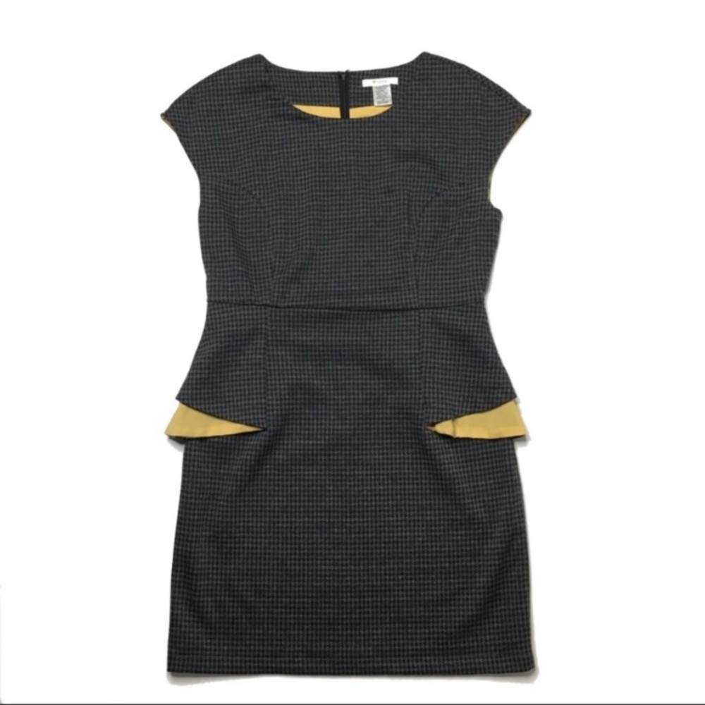 Esley Stitch Fix Houndstooth Peplum Sheath Dress